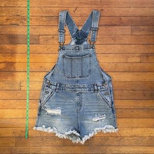 Denim Overall Shorts Women’s M